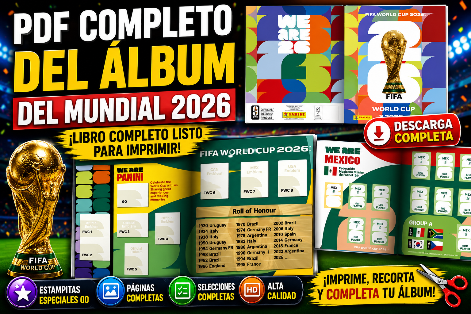 PDF Completo del Álbum del Mundial: El Archivo Que Todo Fanático del Fútbol Quiere