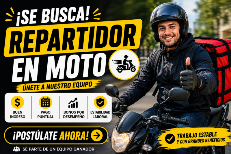 Los Mejores Empleos de Repartidor en Moto en 2026: Oportunidades, Beneficios y Cómo Conseguir Trabajo Rápidamente